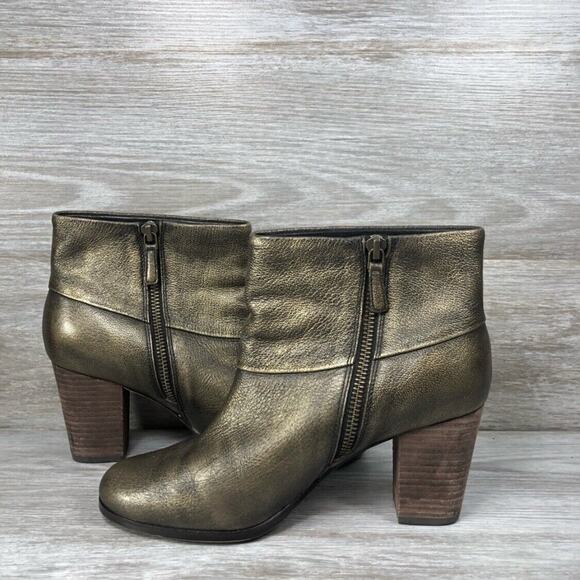Cole Haan Women's Cassidy Metallic Zip Ankle Boots Size 6.5 B - Picture 8 of 11